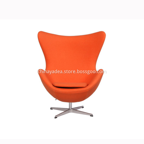 Wool Fabic Jacobsen Inspired Egg Chair